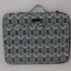 Vera Bradley laptop/tablet sleeve Paisley Stripe